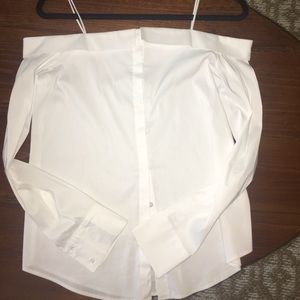 Bailey 44 off the shoulder white blouse